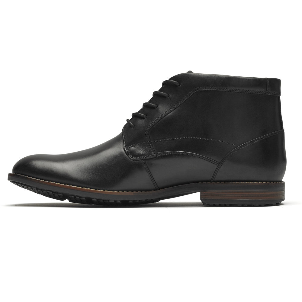 Rockport Mens Dustyn Chukka - Boots Black - EFM721968